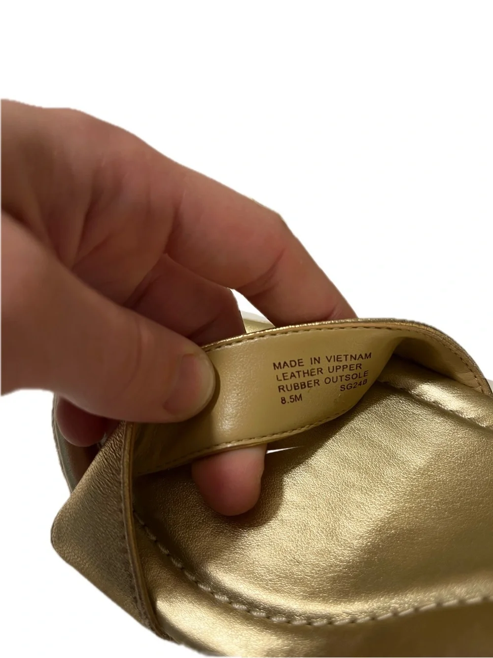 Michael Kors Metallic Gold Espadrille Wedge Sandals Platforms Women’s Size 8.